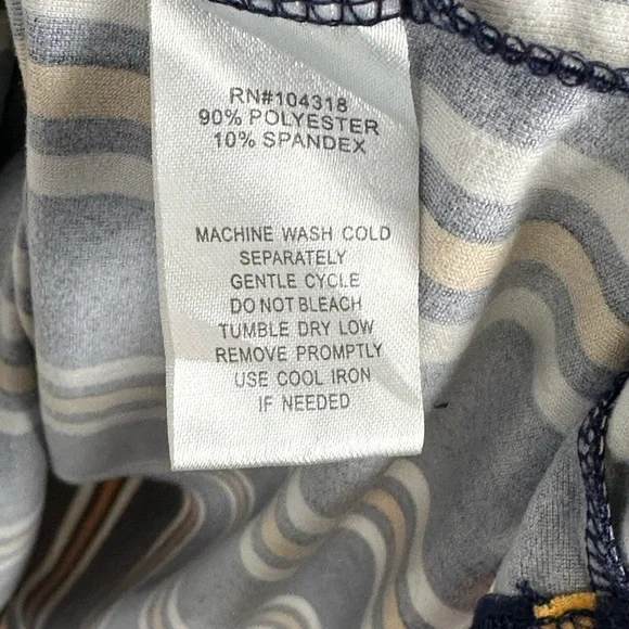 Women's 3/4 Sleeve Striped Travel Dress - Picture 6 of 9